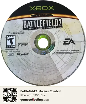Battlefield 2: Modern Combat Xbox, NTSC disc