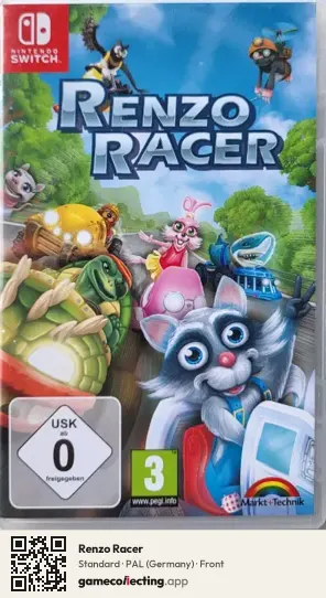 Renzo Racer Nintendo Switch, Germany box front