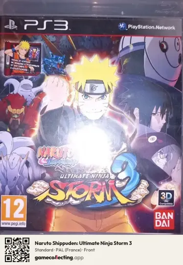 Naruto Shippuden: Ultimate Ninja Storm 3 PlayStation 3, France box front