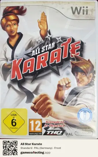 All Star Karate Nintendo Wii, Germany box front