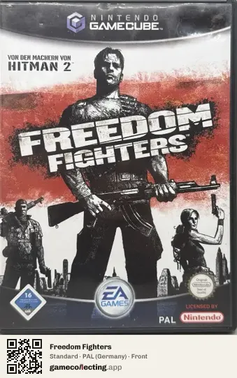Freedom Fighters Nintendo GameCube, Germany box front