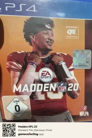 Madden NFL 20 PlayStation 4, Germany box front