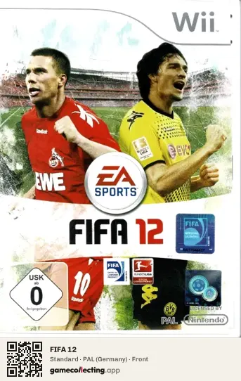 FIFA 12 Nintendo Wii, Germany box front