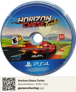 Horizon Chase Turbo PlayStation 4, NTSC disc