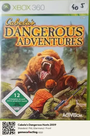 Cabela's Dangerous Hunts 2009 Xbox 360, Germany box front