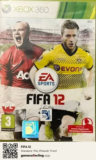 FIFA 12 Xbox 360, Poland box front