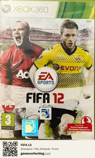 FIFA 12 Xbox 360, Poland box front