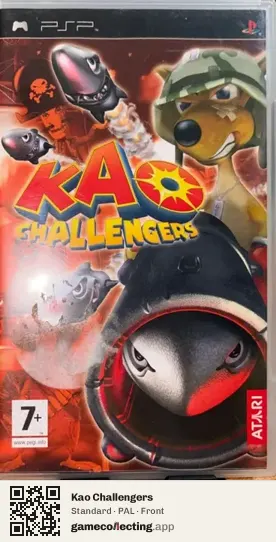 Kao Challengers PlayStation Portable, PAL box front