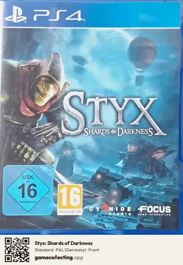 Styx: Shards of Darkness PlayStation 4, Germany box front
