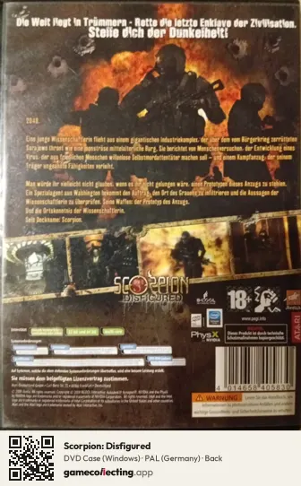 Scorpion: Disfigured Computer, Germany box back