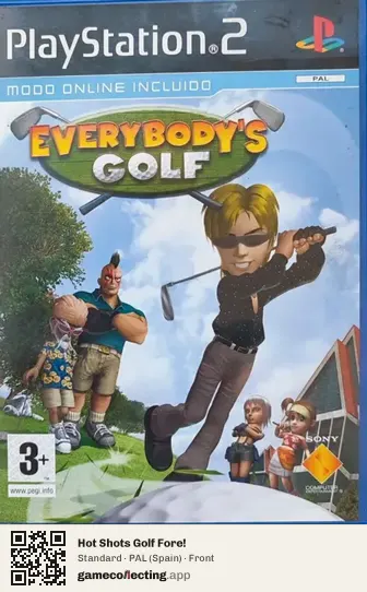 Hot Shots Golf Fore! PlayStation 2, Spain box front