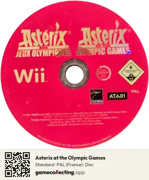 Asterix at the Olympic Games Nintendo Wii, PAL disc