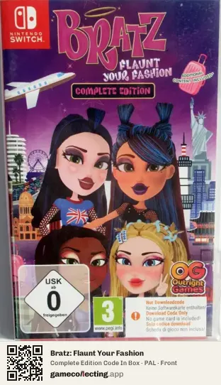 Bratz: Flaunt Your Fashion Nintendo Switch, PAL box front