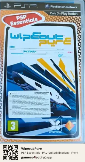 Wipeout Pure PlayStation Portable, United Kingdom box front