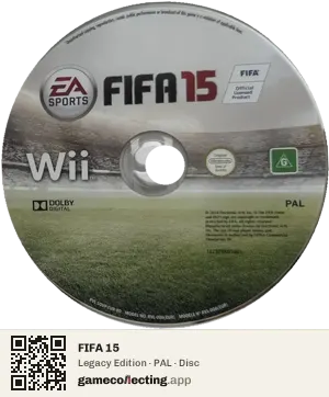 FIFA 15 Nintendo Wii, PAL disc