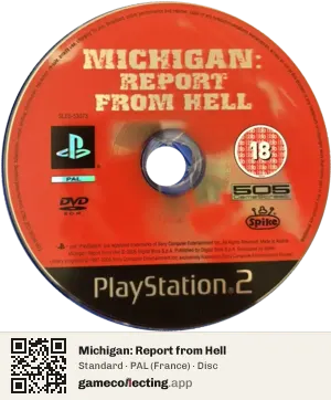 Michigan: Report from Hell PlayStation 2, PAL disc