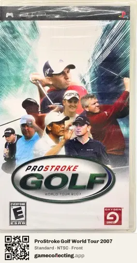 ProStroke Golf World Tour 2007 PlayStation Portable, NTSC box front