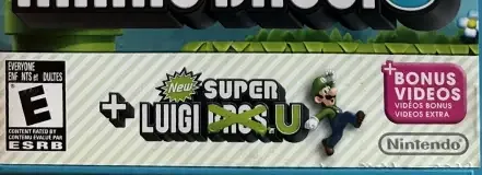 New Super Mario Bros. U + New Super Luigi U, the ESRB box on its front