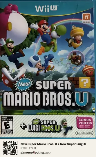 New Super Mario Bros. U + New Super Luigi U Nintendo Wii U, NTSC box front