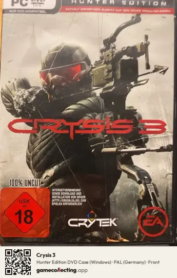 Crysis 3 Computer, Germany box front