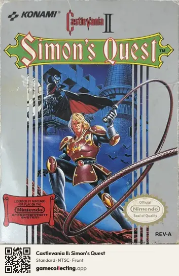 Castlevania II: Simon's Quest Nintendo Entertainment System, NTSC box front