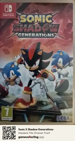 Sonic X Shadow Generations Nintendo Switch, France box front