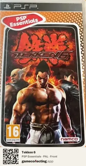 Tekken 6 PlayStation Portable, PAL box front