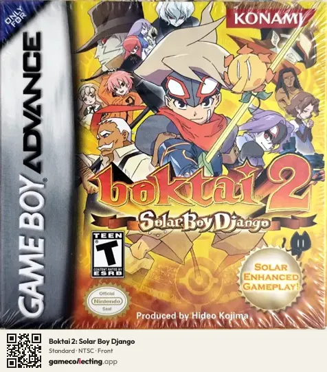 Boktai 2: Solar Boy Django Game Boy Advance, NTSC box front