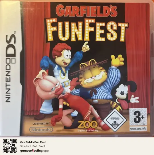 Garfield's Fun Fest Nintendo DS, PAL box front