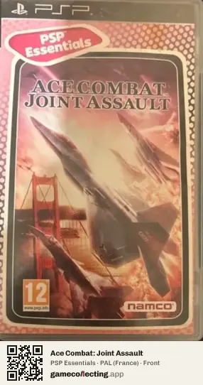 Ace Combat: Joint Assault PlayStation Portable, France box front