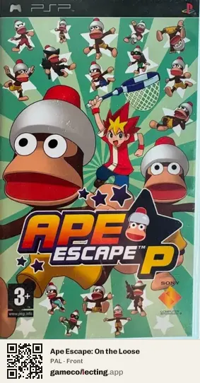 Ape Escape: On the Loose PlayStation Portable, PAL box front