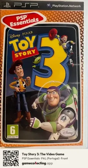 Toy Story 3: The Video Game PlayStation Portable, Portugal box front