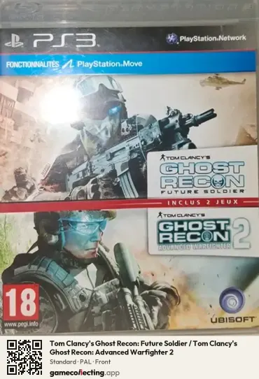 Tom Clancy's Ghost Recon: Future Soldier / Tom Clancy's Ghost Recon: Advanced Warfighter 2 PlayStation 3, PAL box front