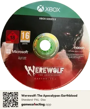 Werewolf: The Apocalypse: Earthblood Xbox Series X, PAL disc