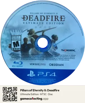 Pillars of Eternity II: Deadfire PlayStation 4, NTSC disc