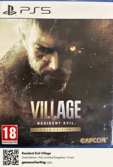 Resident Evil Village PlayStation 5, United Kingdom box front