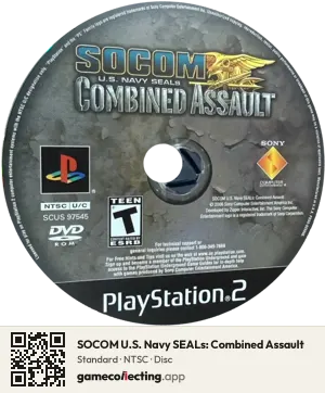 SOCOM U.S. Navy SEALs: Combined Assault PlayStation 2, NTSC disc