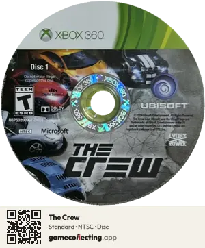 The Crew Xbox 360, NTSC disc