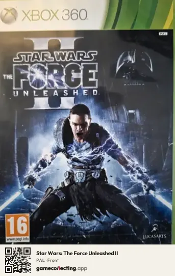 Star Wars: The Force Unleashed II Xbox 360, PAL box front