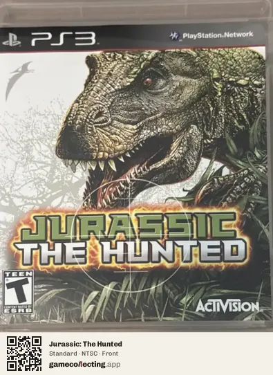 Jurassic: The Hunted PlayStation 3, NTSC box front