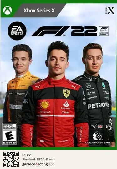 F1 22 Xbox Series X, NTSC box front