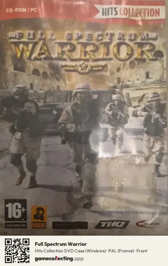 Full Spectrum Warrior Computer, France box front