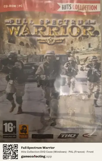 Full Spectrum Warrior Computer, France box front