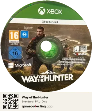 Way of the Hunter Xbox Series X, PAL disc