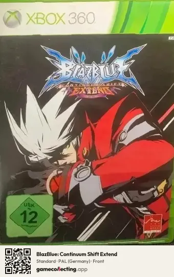 BlazBlue: Continuum Shift Extend Xbox 360, Germany box front