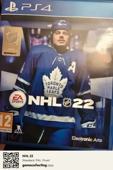 NHL 22 PlayStation 4, PAL box front