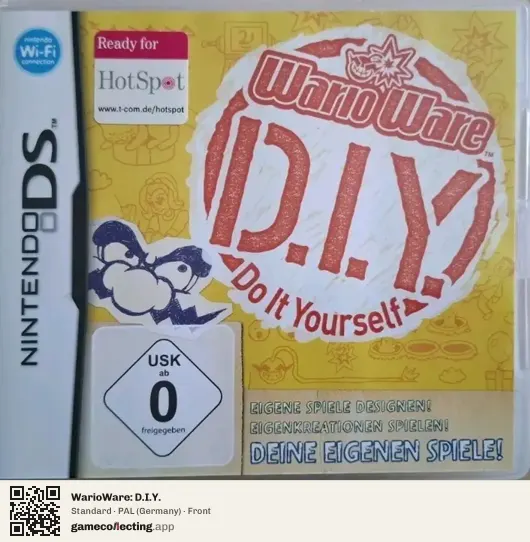 WarioWare: D.I.Y. Nintendo DS, Germany box front