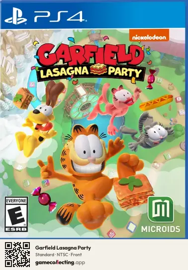 Garfield Lasagna Party PlayStation 4, NTSC box front