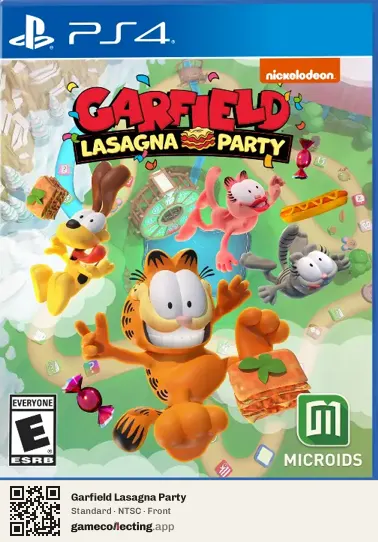 Garfield Lasagna Party PlayStation 4, NTSC box front