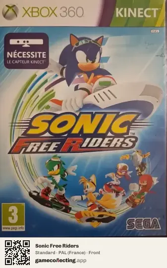 Sonic Free Riders Xbox 360, France box front